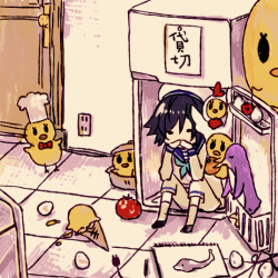 its-hikari-love-otome:  Oh Ai, what are you in refrigerator ? you too Tokiya, what are you doing ?