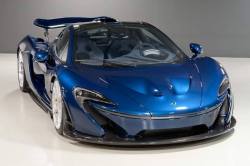 mclaren-soul:  First pictures of the McLaren P1 in Genesis Blue paint. (via Definitive Wax from the McLarenLife forums)