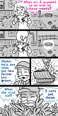 delusioninabox:   Daily #1,705! I know how to make a good first impression when I play farming games. [video game: Stardew Valley]  lol XD