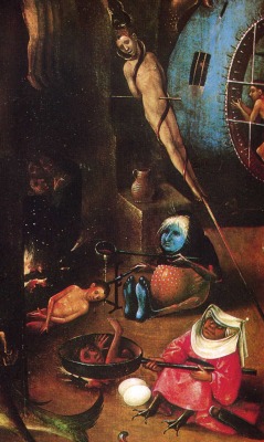 t0mbs:  The Last Judgement Cask by Hieronymus Bosch (detail) 