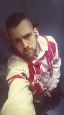 teashep:  Getting my nob out on the train  Out in public.