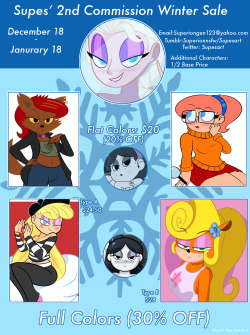 superionnsfw:  superionnsfw:  WINTER COMMISSIONS ARE FINALLY HERE (again) :D! Slots:1.Open 2.Open 3.Open 4.Open 5.Open It lasts from today to next month(January 18th)  Paypal Only, and 5 slots are open. They’ll be closed once the slots have been filled,