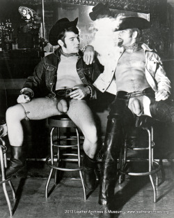 leatherarchives:  Meanwhile at the Triangle Denver  Lonesome cowboys no more.