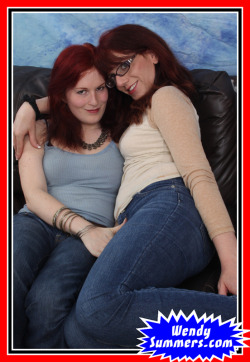 trapsearch:  Amy Gray and Wendy Summers (glasses) play find the cock!  Looks like Amy finds it the hard way! 