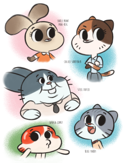 phoenixkenny:  What if the Wattersons had natural colors? It’s a good thing Gumball isn’t a calico if you know what I mean ;D 