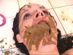 scatwomanaol:  Some more of my favorite scat stills - all (mostly) clean eaters (I’m not one the “messy” scat fetishists - I love the dominance/submission of it where the slave swallows every morsel - or else!) 