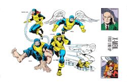 ungoliantschilde:  the X-Men Line-Ups (from the Marvel Universe Handbook) the First Line-Up was penciled by Ron Frenz. the Second Line-Up was penciled by Patrick Oliffe. the Third Line-Up was penciled by Dave Cockrum. the Fourth Line-Up was penciled by