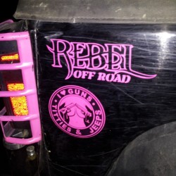 dirtyjeepgirls:  offroadjeepgirl Is my kinda girl!  I wasn’t sure at first, but now I know she’s cool as hell!  Support her in her effort to run King Of The Hammers 2015! offroadjeepgirl:  New vinyl, the rest are in black and white  