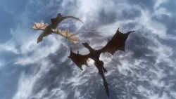 dragonborn-adventures:  Alduin and Paarthurnax 