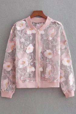 cochiala1989:  Dope Coats &amp; Jackets Collection. (20%-50% off)Floral Embroidered Cropped Coat Floral Embroidered Zip Up Biker Jacket Floral Organza Embroidered Cropped CoatContrast Trim Color Block Printed Baseball Jacket Faux Leather Motorcycle Power