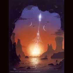 Cataclysmic Dawn #nasa #apod #illustration #binarystar #accretiondisk #nova #astronomy #space #science