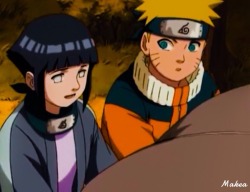 dark-heart-makea-nxh:  Naruto makes what seems to be a perverted comment making this lil cutie blush.