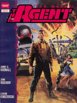 Marvel Graphic Novel: Rick Mason: The Agent (Marvel, 1989). Cover art by John Ridgway.From a charity shop in Sherwood, Nottingham.