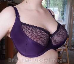 ms-curves:  Another review from the blog Bras and Body Image, the Curvy Kate Gia in purple. Anna gives it a good review, calling it one of Curvy Kate’s best unpadded bras. I still have yet to try anything by Curvy Kate, but I love the colour and look