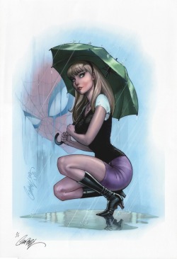 comicbookwomen:  J. Scott Campbell with colors by Nei Ruffino