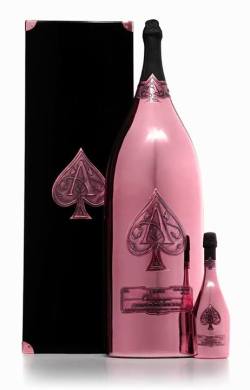 Armand de Brignac&rsquo;s Ace of Spades Midas Bottle &ldquo;We are therefore excited to announce the release of our groundbreaking 30-Liter Rosé “Midas” bottle. Equivalent to 40 regular-sized 750ml bottles, weighing 100 pounds (45kg) and measuring