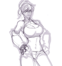 Havent posted anything in a while, thought you guys might like a WIP.@psuedofolio said i should try drawing her, so yeah&hellip;