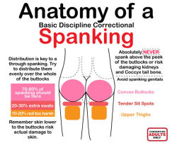 sissysoumise: triscerable: Infographic: Anatomy Of A Spanking  Il n’y a pas que de la douleur  
