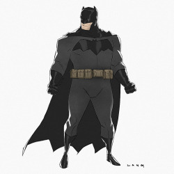 ryanlangdraws:  Playing around with pushing caricature and shapes. I really dig the bat suit from ‪batman vs superman‬. Trying to stick closer to what my personal initial sketches look like and a little animation.