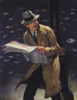   Illustration by Robert Lesser. Cover art for Detective Story Magazine, August 1930.  