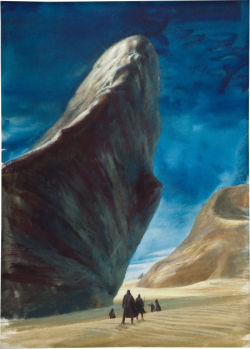 Original cover art by John Schoenherr For Dune, 1965.