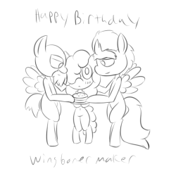 Moddly baked them a cake but he might be the actual dessert they want. Happy birthday WBM! Sorry this is kinda crappy but I hope you like it anyway! __________________ I do like it anyway :3 And yes. Thay will eat you up~ in so many delicious and naughty