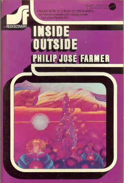 rollership:      Inside Outside written by Philip Jose Farmer, cover art credited to Jack Wys (Avon Books, March 1975). 