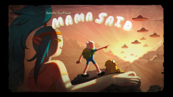 kingofooo:  Mama Said - title card designed by Kris Mukai painted by Joy Ang premieres Thursday, November 5th at 8/7c on Cartoon Network 