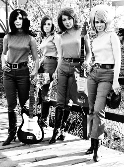 beatnikdaddio:  &rsquo;The Pretty Kittens&rsquo; posing for a promotional photo, 1967 