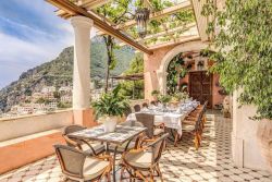 luxuryaccommodations:  Villa degli Affreschi With its sumptuous interiors and elegant panoramic gardens overlooking the sea, Villa degli Affreschi in Positano is what dreams are made of. Built in 1741, the historic property combines the grandeur of bygone