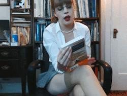 dollyleighofficial:Librarian Mutual Masturbation/Jerk off Encouragement You returned yet another book WEEKS late, and this is the final straw. If you don’t want to pay the fee, you’re going to have to do something else for me. That’s right, take