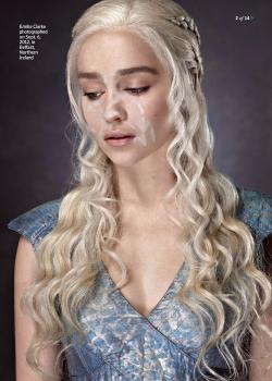 fuckyeahcelebrityfakes:  Emilia Clarke (as Daenerys Targaryen) by Blood Oxen, by request.