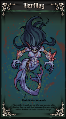 2d-dungeon: Here’s an entry for #Mermay :&gt; I don’t usually do challenges, but I wanted to tag along with @valentine-reina on this one because it seemed fun. Hope you guys dig it! Also, yesterday 2D-Dungeon completed 3 years of existance! :) So