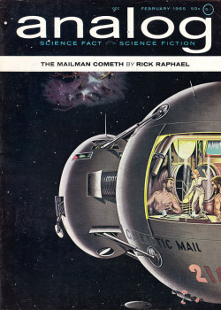 spacemerchants: ANALOG // Ed. John W. CampbellCover // Walter Hortens Condé Nast  // February 1965    
