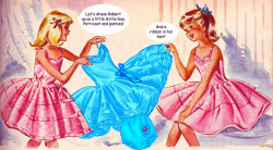 taffetarose:  Robert will be grateful for the rest of his life to these two ladies for dressing him up at an early age. He’ll feel so feminine in this adorable set of matching panties and petticoat. The full-skirted petticoat is adorned with a satin