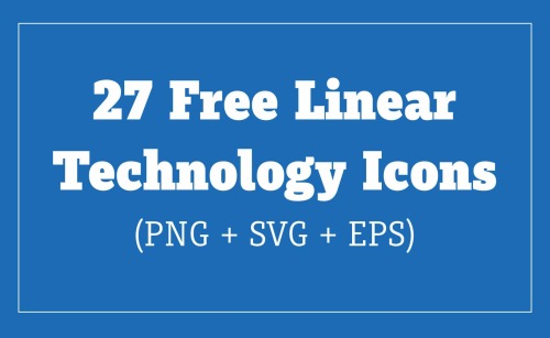 Free Vector Technology Icons (EPS + PNG + SVG)