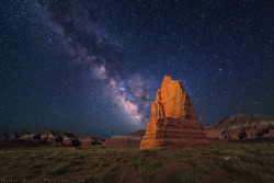 just&ndash;space:  Milky Way over Temple of the Moon in Utah  by Royces NightScapes js