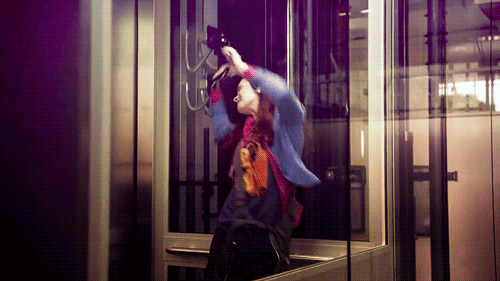 Dancing in elevator