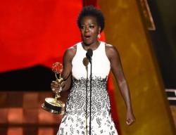 breakingnews:   Emmy wins for Viola Davis, Jon Hamm, ‘Transparent,’ &lsquo;Veep’The Associated Press:  Long-standing barriers fell at Sunday’s Emmy Awards as Viola Davis  became the first African-American actress to claim outstanding lead  actress