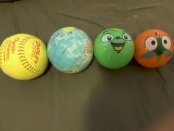 kinkygal312:  The progression! Orange: 10.5&quot;, Green: 11 ¼&quot;, Globe: 12.5&quot; but has give so more like 12, Softball: 12.4&quot;, very HARD and unforgiving.  Good teaser. I wonder what the yellow one will do&hellip; Super gape? Maybe some degree
