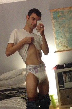 fabrizle:  NOW I’m ready for a drink hehe ;)   hot diapered man