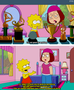 witcheemon:fairy-space:  drakatha:  withelephantsandcoffee:  spcsnaptags:  wolvensnothere:  kurtiswiebe:  This perfectly summarizes why I love the Simpsons and hate Family Guy.   Yup.  So this. I watched that episode with my family and I could just feel