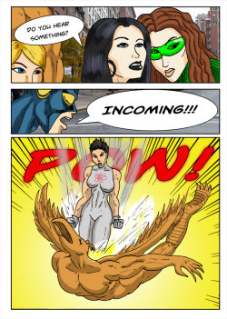 Kate Five vs Symbiote comic Page 190 by cyberkitten01   Anna Atom makes her arrival in the cyberKittenVerse in a big way!I really like how Captain Evening looks in the second panel Centennia, Captain Evening and Merv the Griffin used courtesy of cosmicbeh