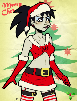 eyzmaster:  #XmasGals Kylie Griffin by theEyZmaster It’s that time of the year! Time for some #XmasGals Pinups!#MerryXmas Everyone!======================#XmasGals Character: Kylie Griffin from IDW GhostbustersWow. I almost forgot to draw Kylie this