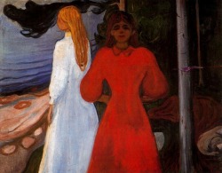 expressionism-art: Red and White, 1900, Edvard MunchSize: 93.5x129.5 cmMedium: oil on canvas