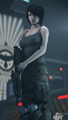 pallidsfm:  bravo44: “Hey, hon, I’m going to the range. Mind if I–” “Borrow my rifle?” “You…” “Have at it. You know where the cleaning kit is.” Hit!  Rachel is waifu material tbh.  Couldn&rsquo;t agree more! So adorable!