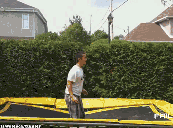 técnico Inútil Gastos trampoline falls gif | WiffleGif