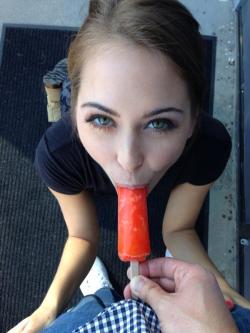 wolfingentsclothing:  princess—-cookie:  hisbabyslut:  indisdesk:  We’re working slow on the public sex. I think she’s coming around, don’t you?  ღ Let’s do this.   OoooooOoO  More popsicle porn!! 