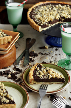 candidappetite:  Chocolate and Espresso and Hazelnut, my oh my. The new post is up on the site. Chocolate Espresso Hazelnut Tart. Get at it.   Oh mai god.