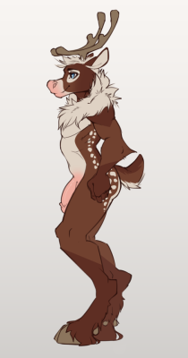 I decided to redesign my sona Sven, he’s a creamy colored reindeer now c:also included a small festive themed edit~&lt;&lt; TWITTER // FA &gt;&gt;